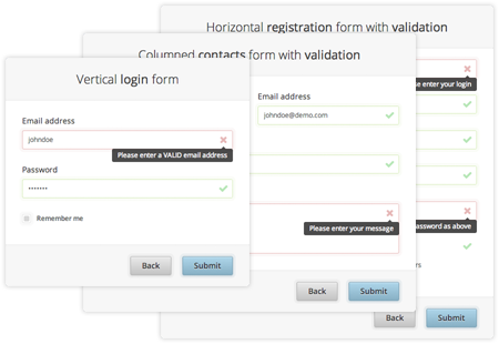 Pure CSS3 Forms Set + Validation, Masking and Modals